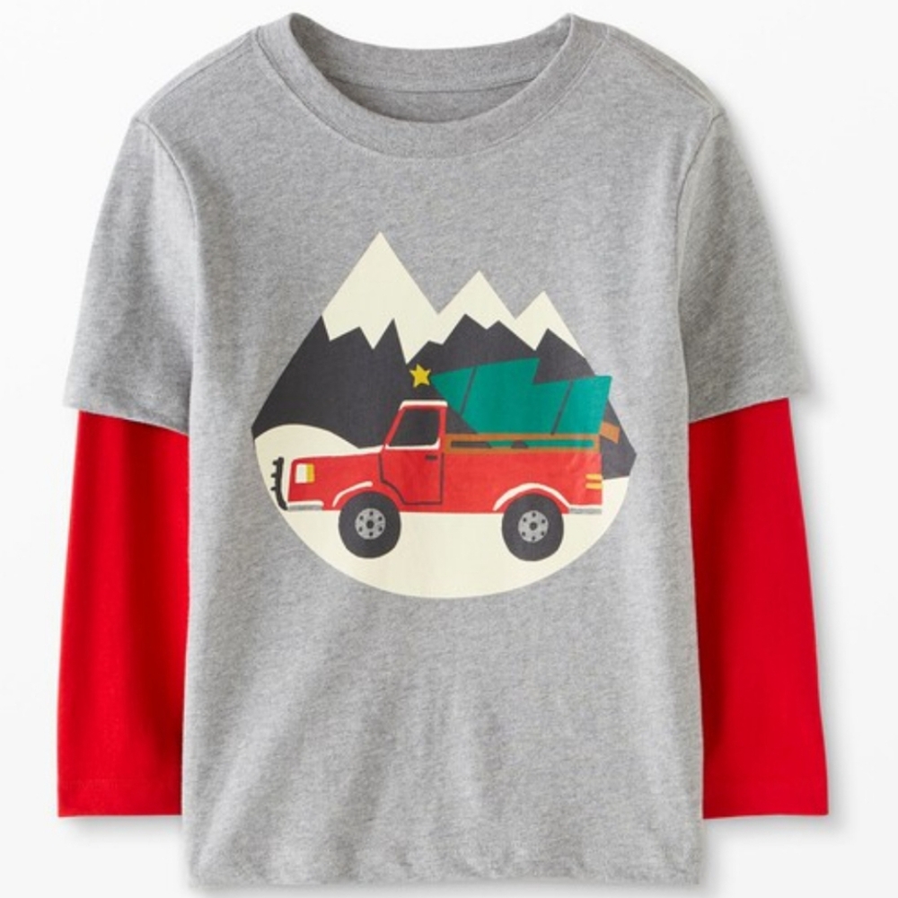 Hanna Andersson Christmas Truck and Tree t-shirt